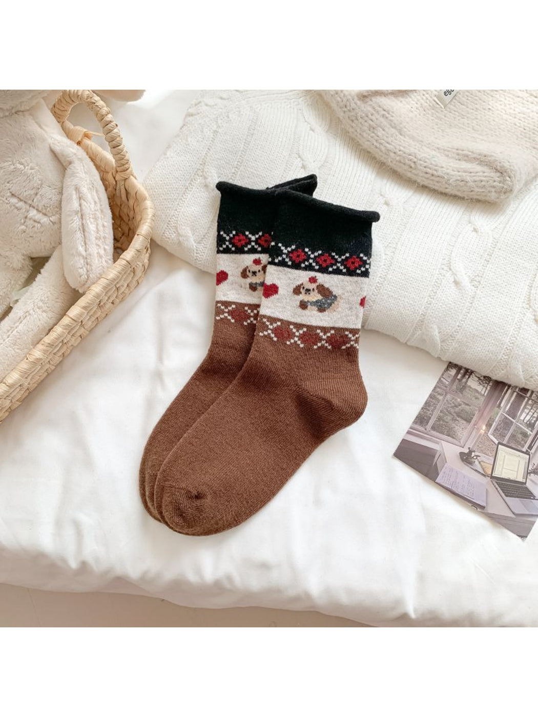 Rufia – Cozy Animal Pattern Socks
