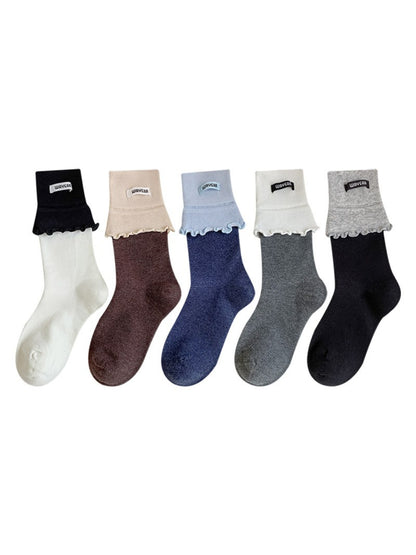 Rufia - Soft Cuff Detail Crew Socks