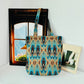 Cosbai - Atlas Print knit Shoulder Bag - Spacious & Vintage