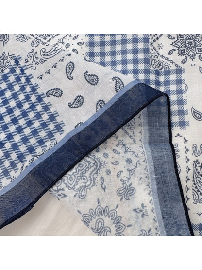 Scarvii - Vintage Paisley Square Neck Scarf