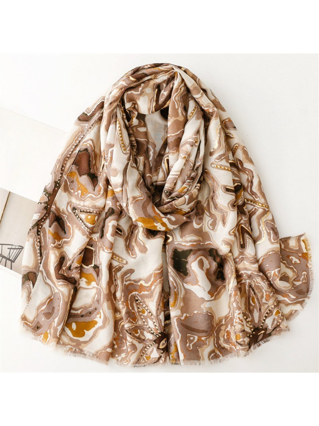 Scarvii - Abstract Marble Print Scarf