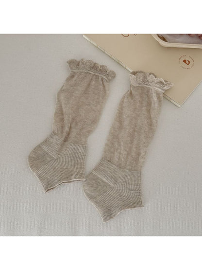 Rufia - Lace Color Block Ankle Socks detail view 8