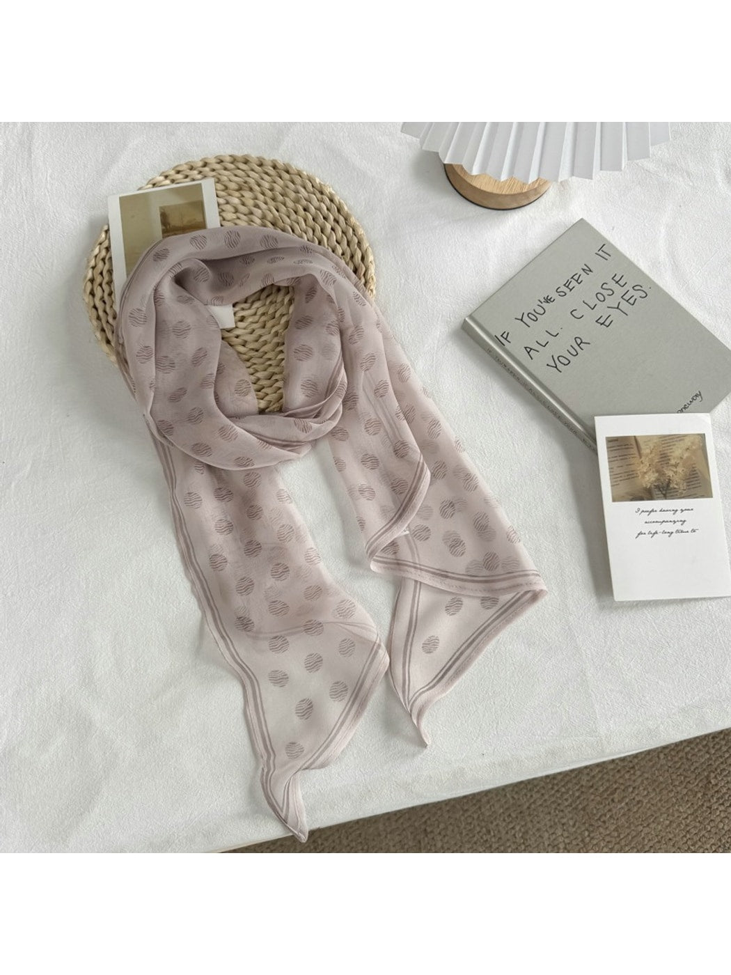 Scarvii - Polka Dot Long Neck Scarf