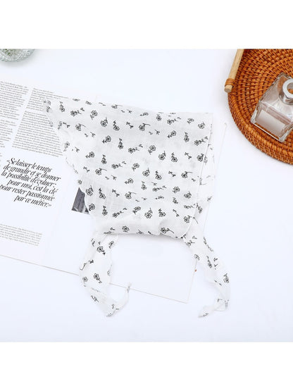 Scarvii - Printed Floral Fashion Triangle Bandana