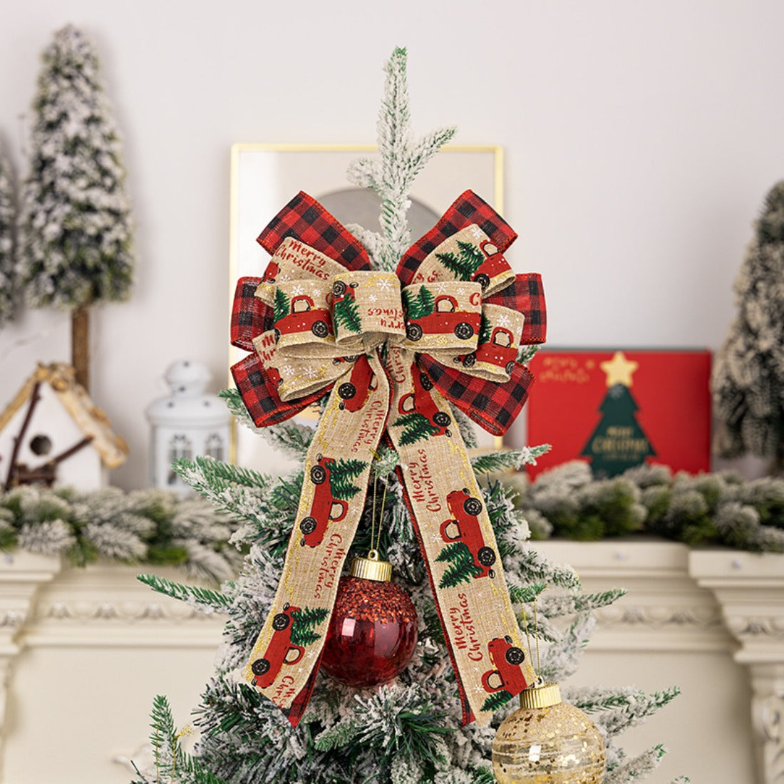 Xris - Christmas Ribbon Bow Wreath Decoration