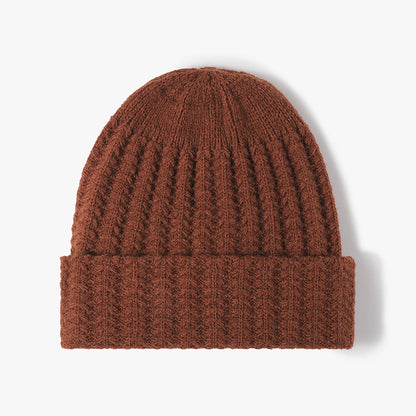 秋冬护耳针织帽女欧美跨境中性冷帽加厚保暖百搭毛线帽户外防寒