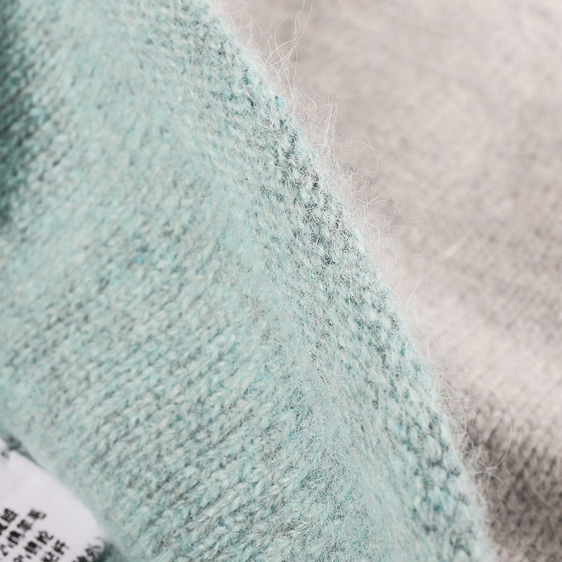 Blush Pink reversible contrast-edge knit beanie product view