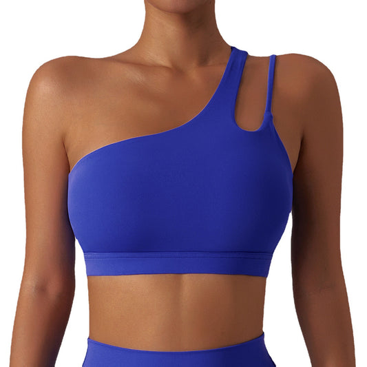 Stepo - Women's Asymmetrical One-Shoulder Yoga Sports Bra