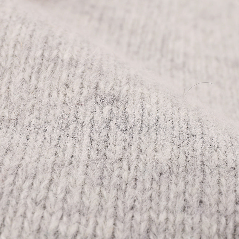Blush Pink reversible contrast-edge knit beanie product view