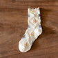 Rufia - Scalloped Edge Floral Women's Socks