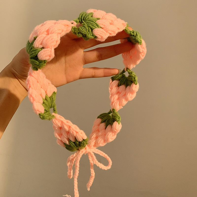 Strawberry Handwoven Headband