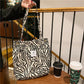 Printed Corduroy Canvas Tote Bag