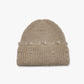 Haila - Solid Color Distressed Frayed Knitted Hat for Women