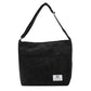 Solid Color Corduroy Crossbody Bag