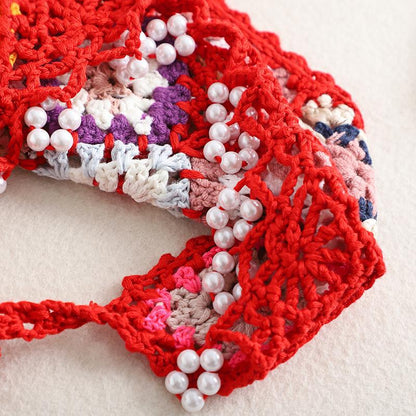 Bohemian Style Crochet Knit Crop Top accessory detail view
