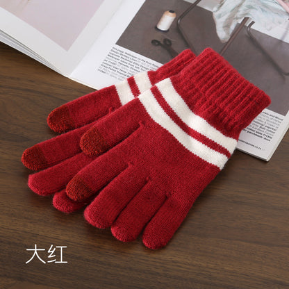 Gloving - Contrast Stripe Extended Cuff Gloves