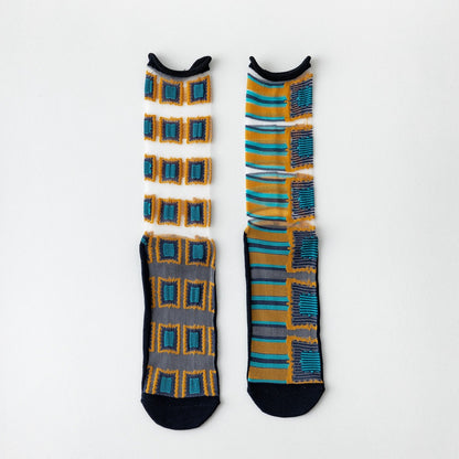 Rufia - Mixed Pattern Sheer Socks