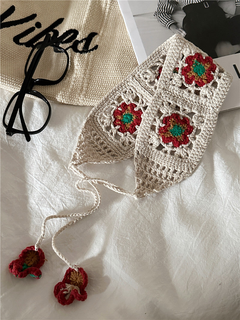 Handmade Crochet Boho Flower Hairband