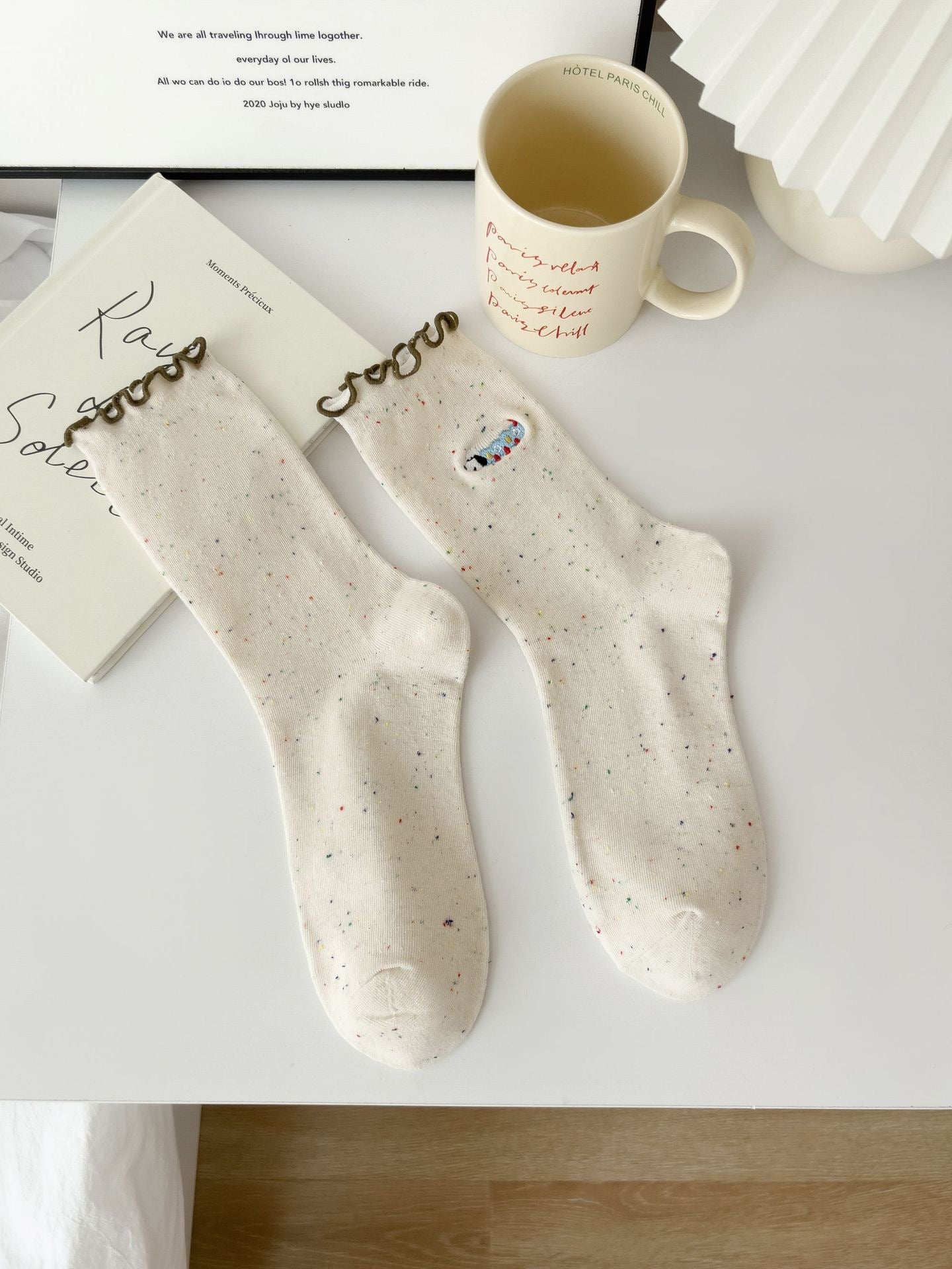 Rufia - Dachshund Lace Trim Crew Socks product image 5