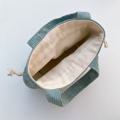 Cosbai - Rectangular Patch Drawstring Handheld Storage Bag