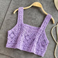 Crosa - Handmade Vintage Crochet Design Camisole - A Perfect Summer Top Tank