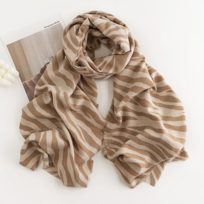 Scarvii - Zebra Print Warm Scarf