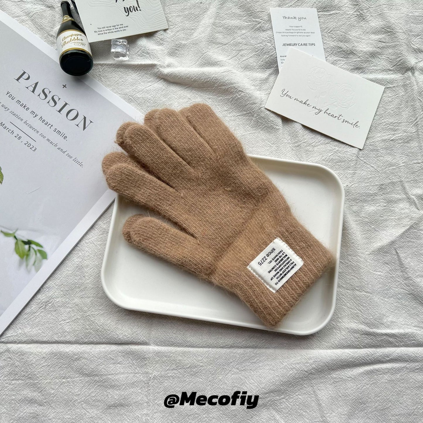 Product image for Gloving - Ribbed Cuff Gloves (Khaki)