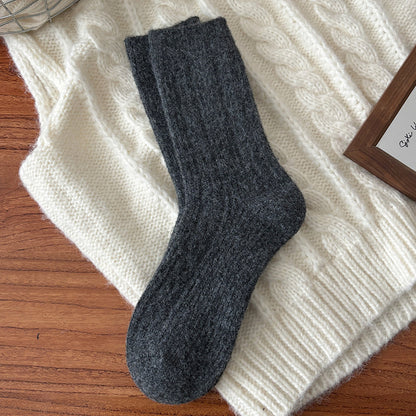 Rufia - Fluffy Soft Rib Knit Crew Socks