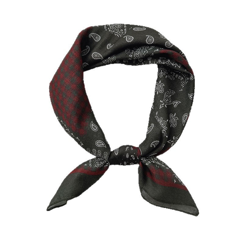 Scarvii - Vintage Paisley Square Neck Scarf
