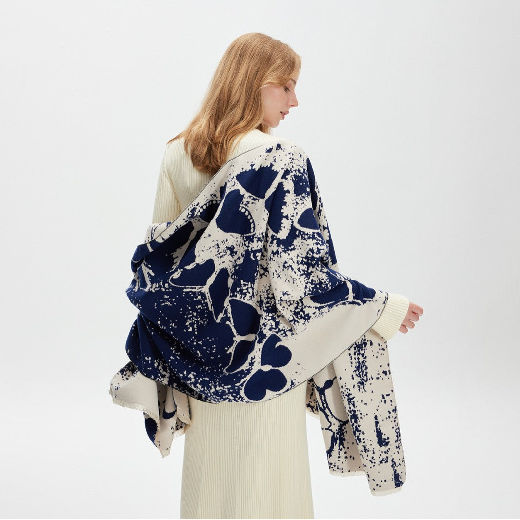 Scarvii - Abstract Butterfly Fringe Scarf