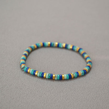 Bauai - Bohemian Turquoise Beaded Bracelet - Simple and Stylish