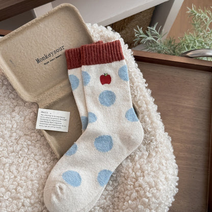 Product image for Rufia - Women's Winter Mid-Length Socks (Apple)