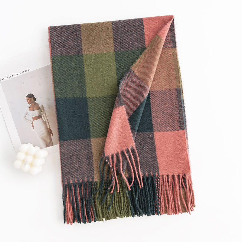 Scarvii - Plaid Trendy Cashmere-like Scarf