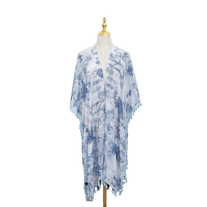 Scarvii Summer Beach Bikini Shawl Top photographed on a mannequin