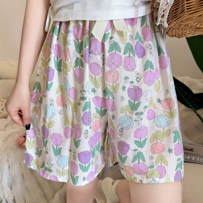 Shea - Floral Cotton Shorts