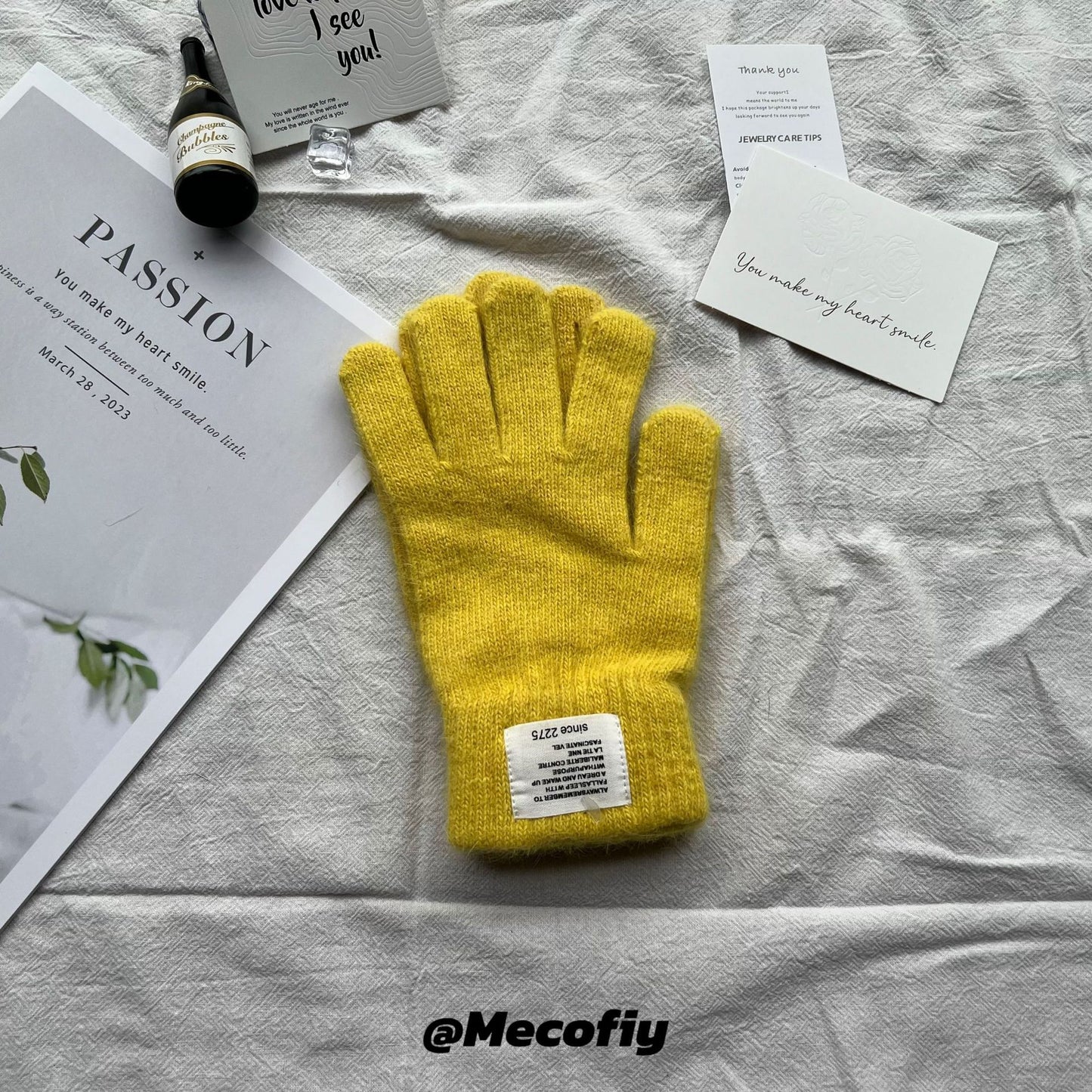 Product image for Gloving - Ribbed Cuff Gloves (Yellow)