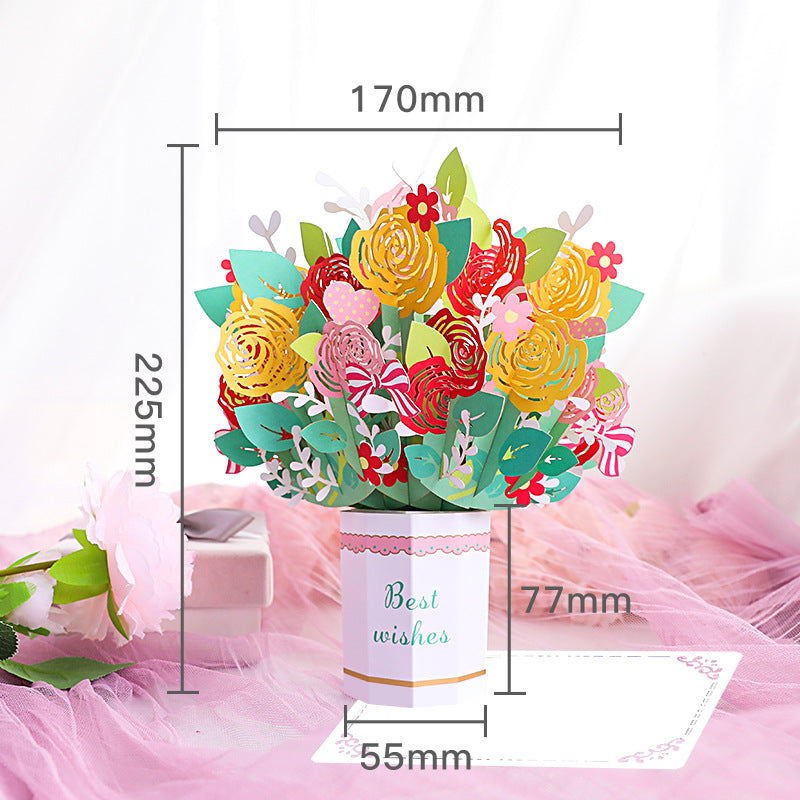 Cardoi - 3D Bouquet Card for Mother's Day