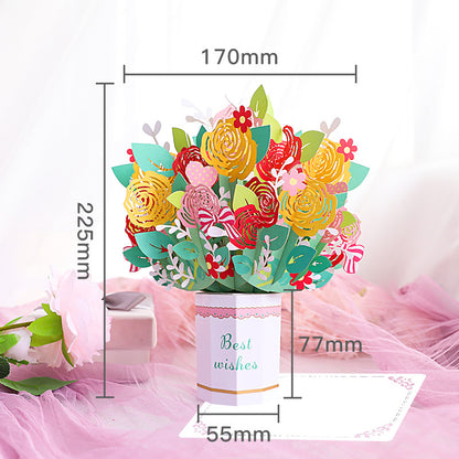 Cardoi - 3D Bouquet Card for Mother's Day