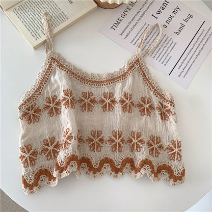Embroidered Summer Tank Top