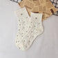 Rufia - Cute Floral Crew Socks