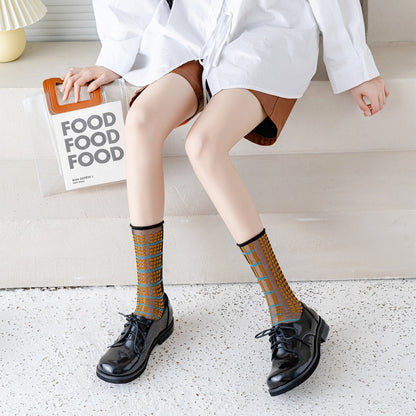 Rufia - Mixed Pattern Sheer Socks