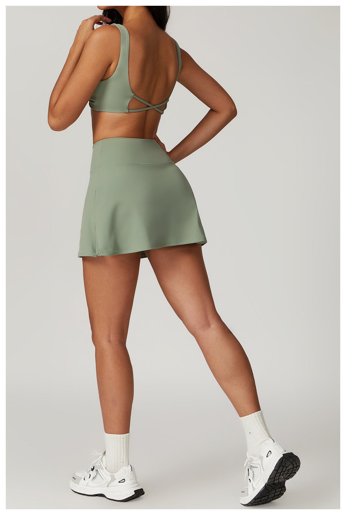 Stepo - Slim-Fit Quick-Dry Tennis Skirt