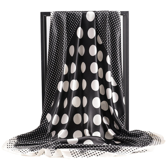 Scarvii - Polka Dot Silk-like Scarf