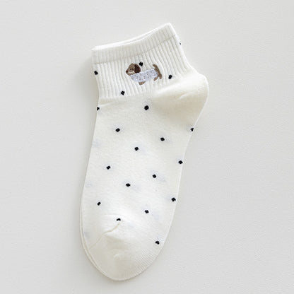 Rufia - Tiny Puppy Dot Pattern Ankle Socks product image 12
