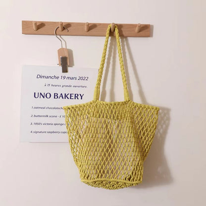 Crocheted Hollow Shoulder Bag