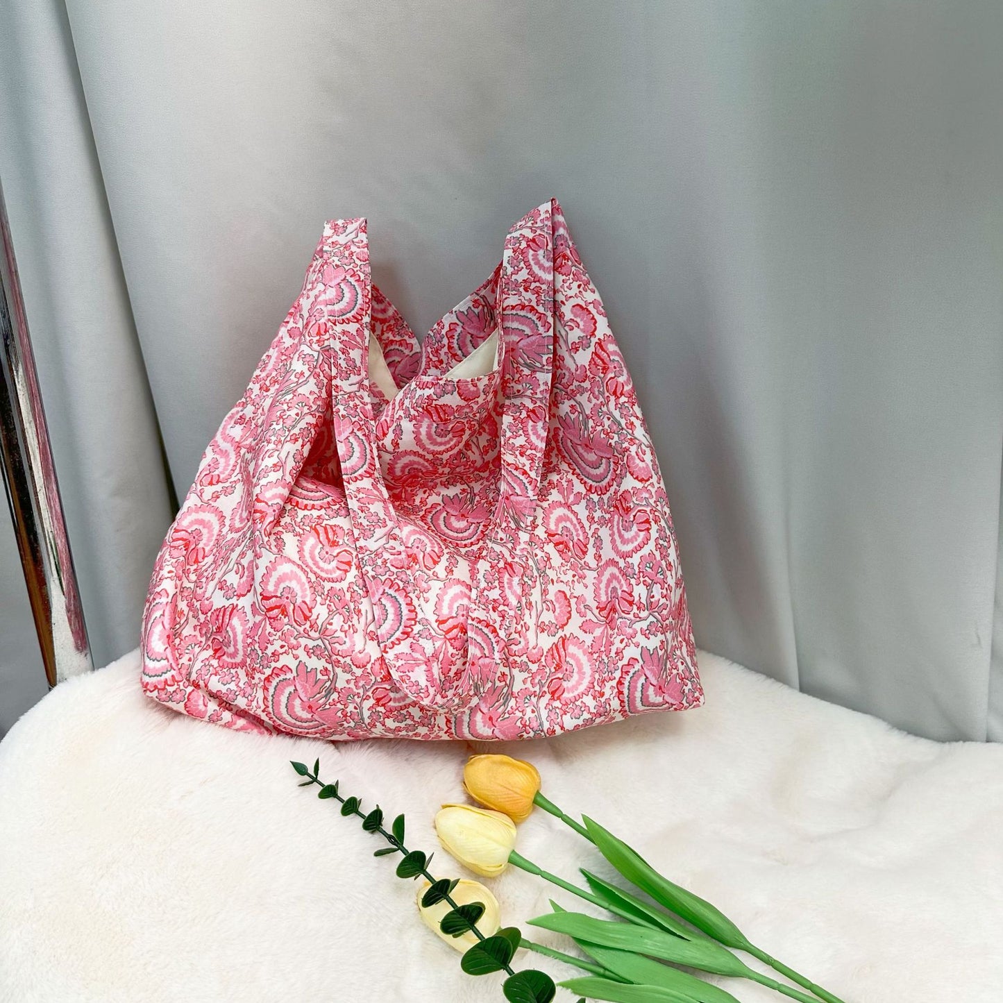 Cosbai - Soft Floral Shoulder Bag