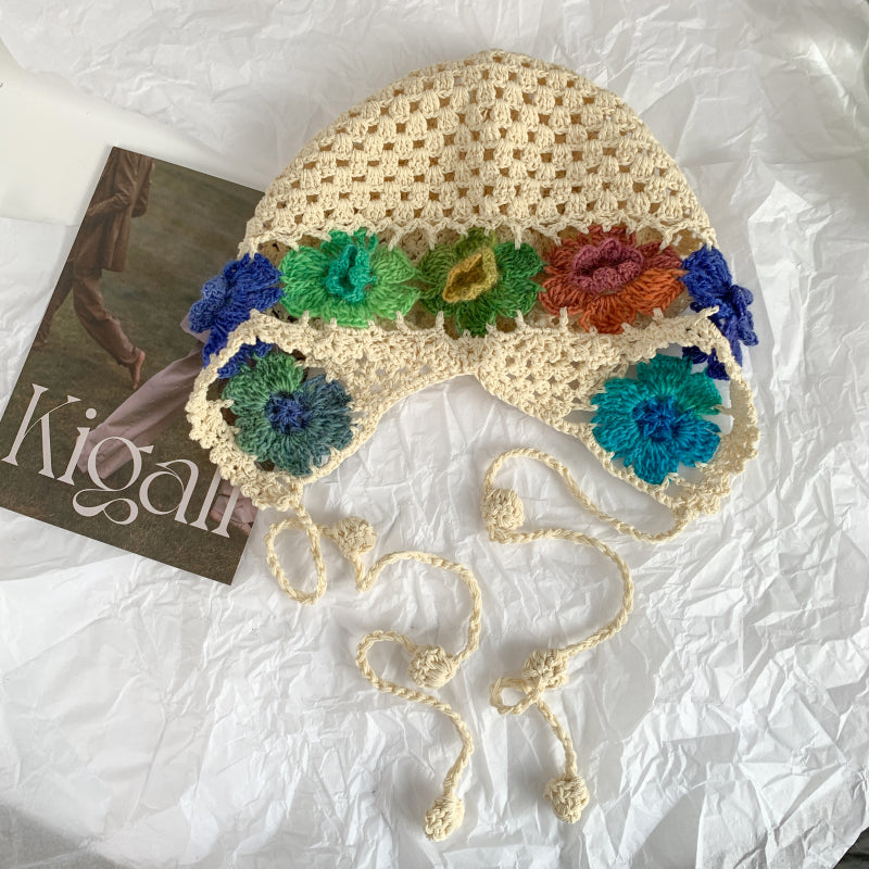 Handmade Crochet Flower Hat