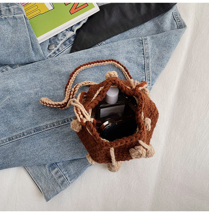Knitted Mushroom Bag