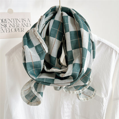 Product image for Scarvii - Lightly Textured Woven-Look Scarf (Turquoise)