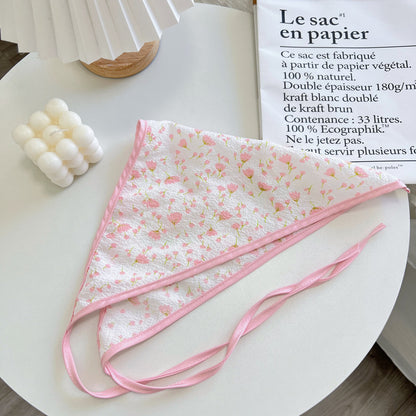 Pink Floral Fabric Headband